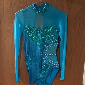 Sparkling Blue Sequin Small Adult Costume